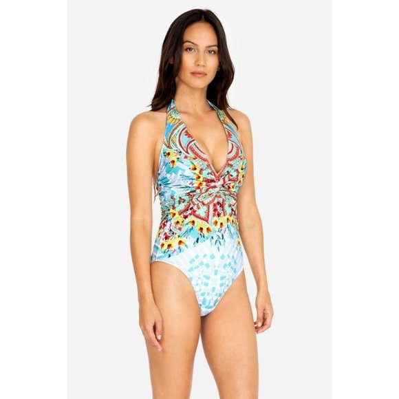 NWT Johnny Was Elena Twist One-Piece Swimsuit, Size XS - Picture 13 of 16